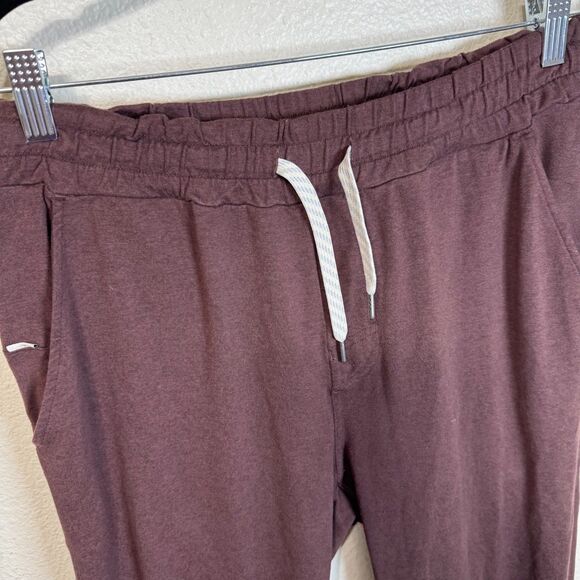 Vuori Ponto Performance Pants Mens Size L Burgundy Dreamknit Relaxed Fit - Picture 2 of 10
